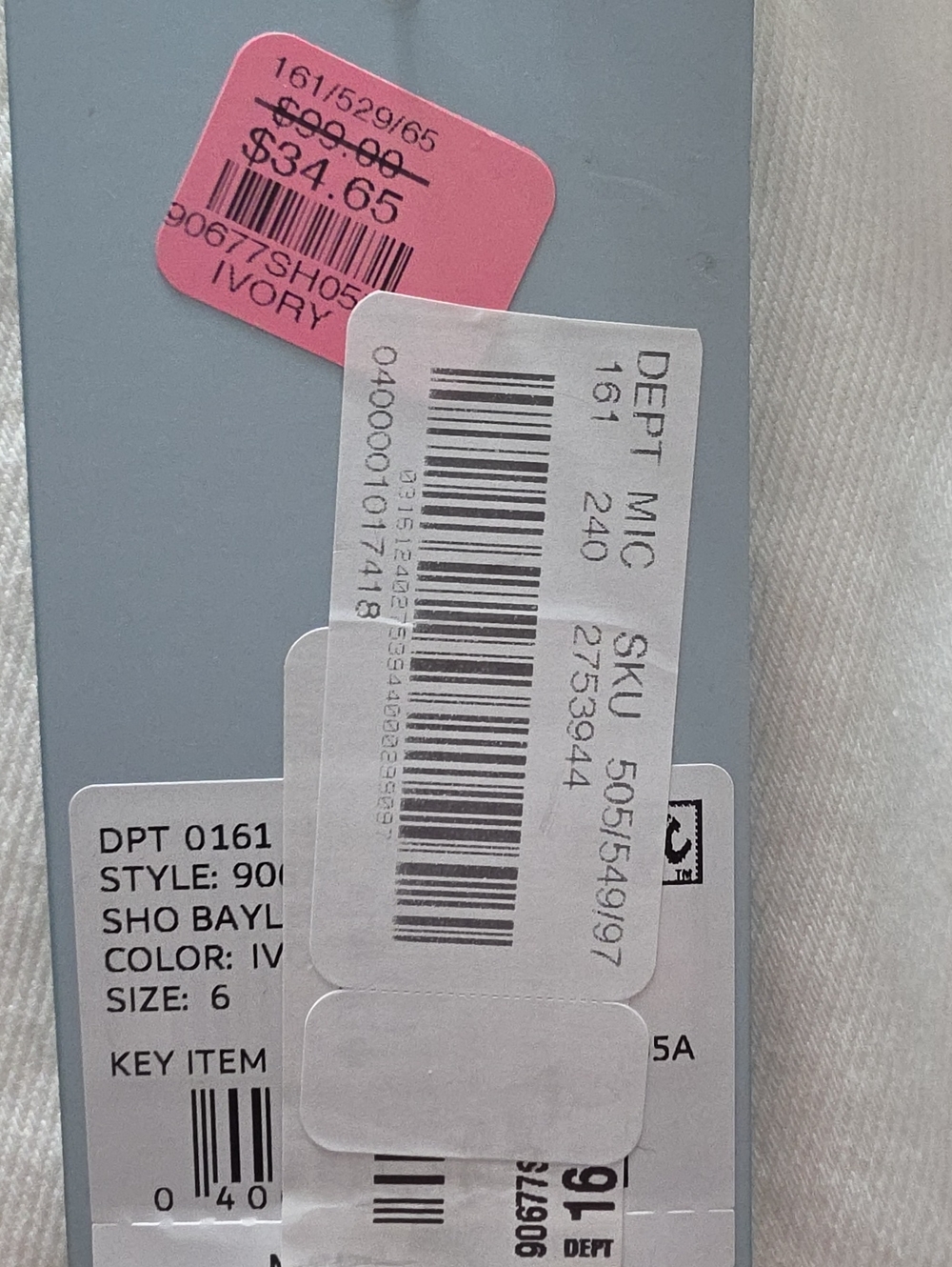 ANTONIO MELANI Cotton Off-White Wide Leg Comfy Jean Shorts Sz 6, 8, 10, & 12 NWT - Picture 7 of 7